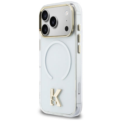 Калъф MagSafe за Apple iPhone 18 Pro Max / 17 Pro Max, Karl Lagerfeld, IML Karl Head Logo, прозрачен