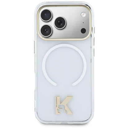 Калъф MagSafe за Apple iPhone 18 Pro Max / 17 Pro Max, Karl Lagerfeld, IML Karl Head Logo, прозрачен
