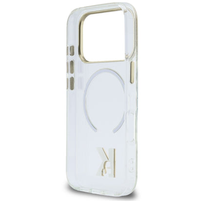 Калъф MagSafe за Apple iPhone 18 Pro Max / 17 Pro Max, Karl Lagerfeld, IML Karl Head Logo, прозрачен