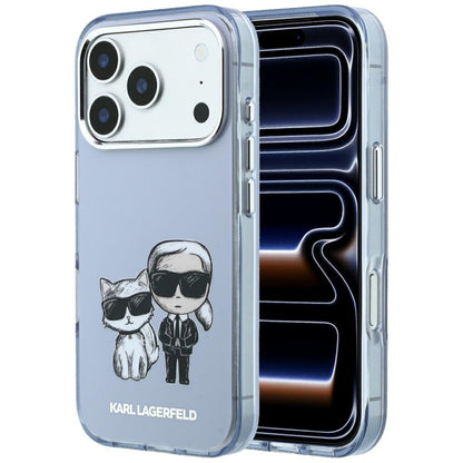 Калъф MagSafe за Apple iPhone 18 Pro Max / 17 Pro Max, Karl Lagerfeld, IML KC Bodies Sketch Print, Син