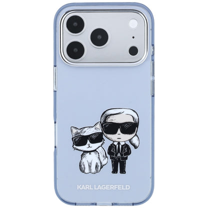 Калъф MagSafe за Apple iPhone 18 Pro Max / 17 Pro Max, Karl Lagerfeld, IML KC Bodies Sketch Print, Син