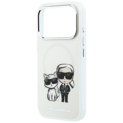 Калъф MagSafe за Apple iPhone 18 Pro Max / 17 Pro Max, Karl Lagerfeld, IML KC Bodies Sketch Print, Бежов