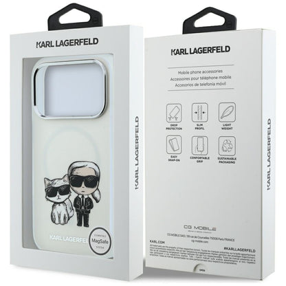 Калъф MagSafe за Apple iPhone 18 Pro Max / 17 Pro Max, Karl Lagerfeld, IML KC Bodies Sketch Print, Бежов
