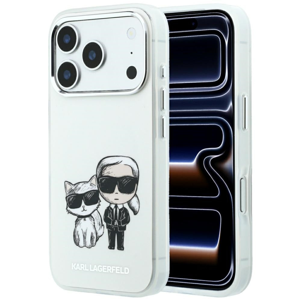 Калъф MagSafe за Apple iPhone 18 Pro Max / 17 Pro Max, Karl Lagerfeld, KC Bodies Sketch, Бежов