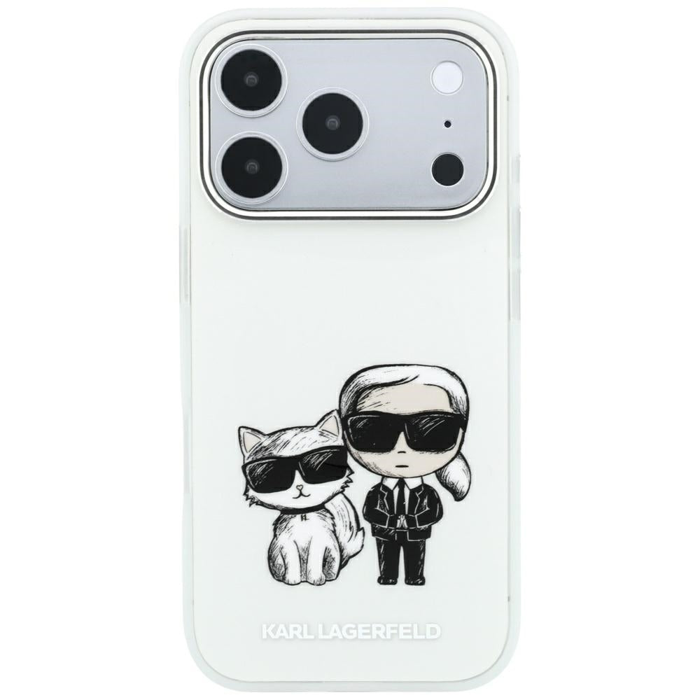 Калъф MagSafe за Apple iPhone 18 Pro Max / 17 Pro Max, Karl Lagerfeld, KC Bodies Sketch, Бежов