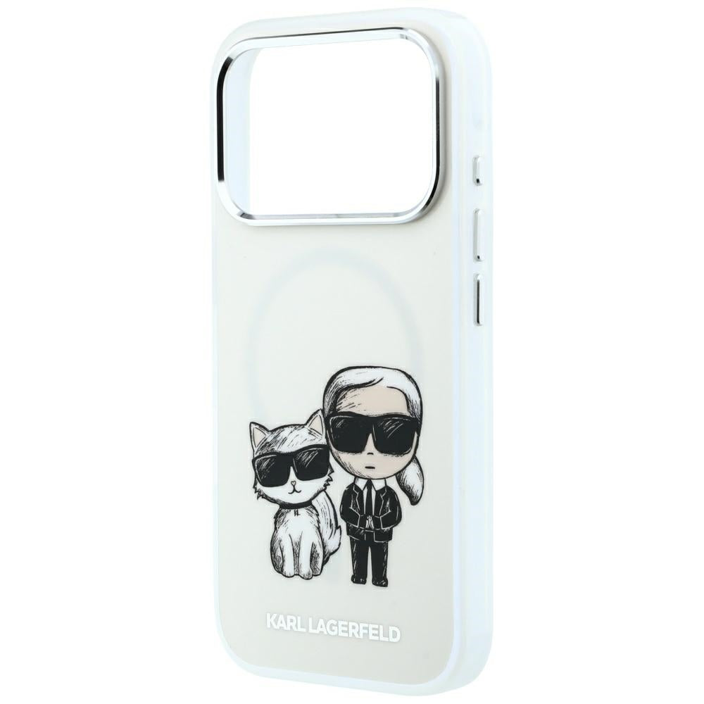 Калъф MagSafe за Apple iPhone 18 Pro Max / 17 Pro Max, Karl Lagerfeld, KC Bodies Sketch, Бежов