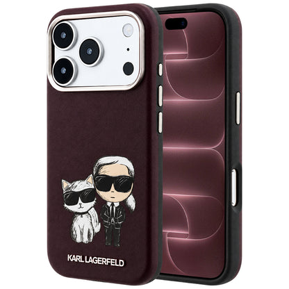 Калъф MagSafe за Apple iPhone 18 Pro Max / 17 Pro Max, Karl Lagerfeld, KC Bodies Sketch, Бордо
