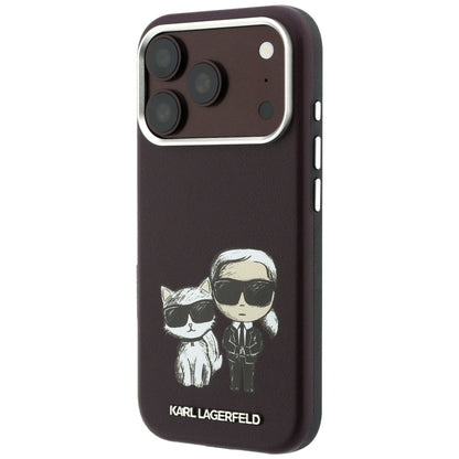 Калъф MagSafe за Apple iPhone 18 Pro Max / 17 Pro Max, Karl Lagerfeld, KC Bodies Sketch, Бордо