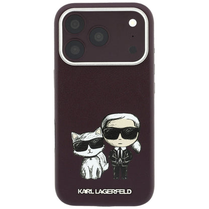 Калъф MagSafe за Apple iPhone 18 Pro Max / 17 Pro Max, Karl Lagerfeld, KC Bodies Sketch, Бордо