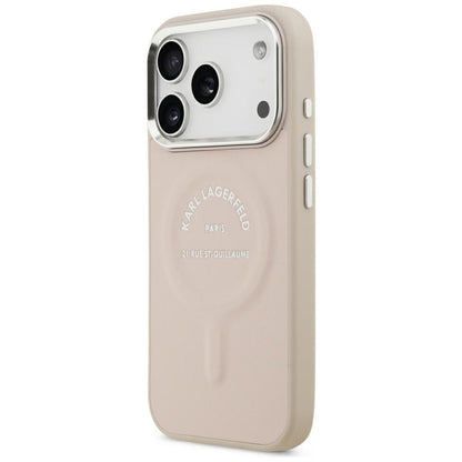Калъф MagSafe за Apple iPhone 18 Pro Max / 17 Pro Max, Karl Lagerfeld, Ring Karl RSG Logo, Розов