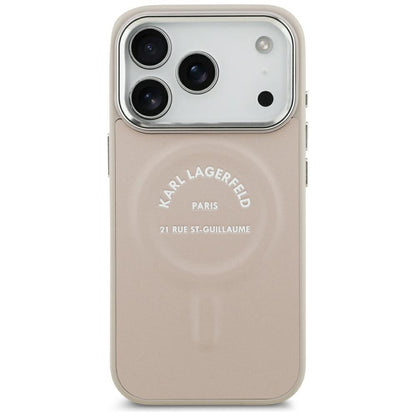 Калъф MagSafe за Apple iPhone 18 Pro Max / 17 Pro Max, Karl Lagerfeld, Ring Karl RSG Logo, Розов