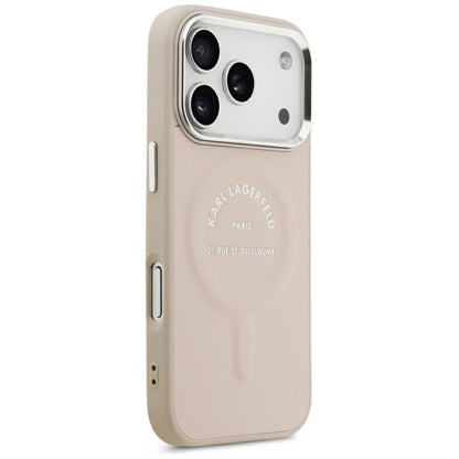 Калъф MagSafe за Apple iPhone 18 Pro Max / 17 Pro Max, Karl Lagerfeld, Ring Karl RSG Logo, Розов
