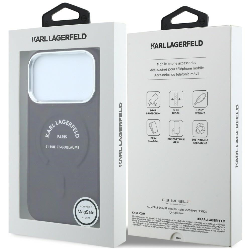 Калъф MagSafe за Apple iPhone 18 Pro Max / 17 Pro Max, Karl Lagerfeld, Ring Karl RSG Logo, Бордо