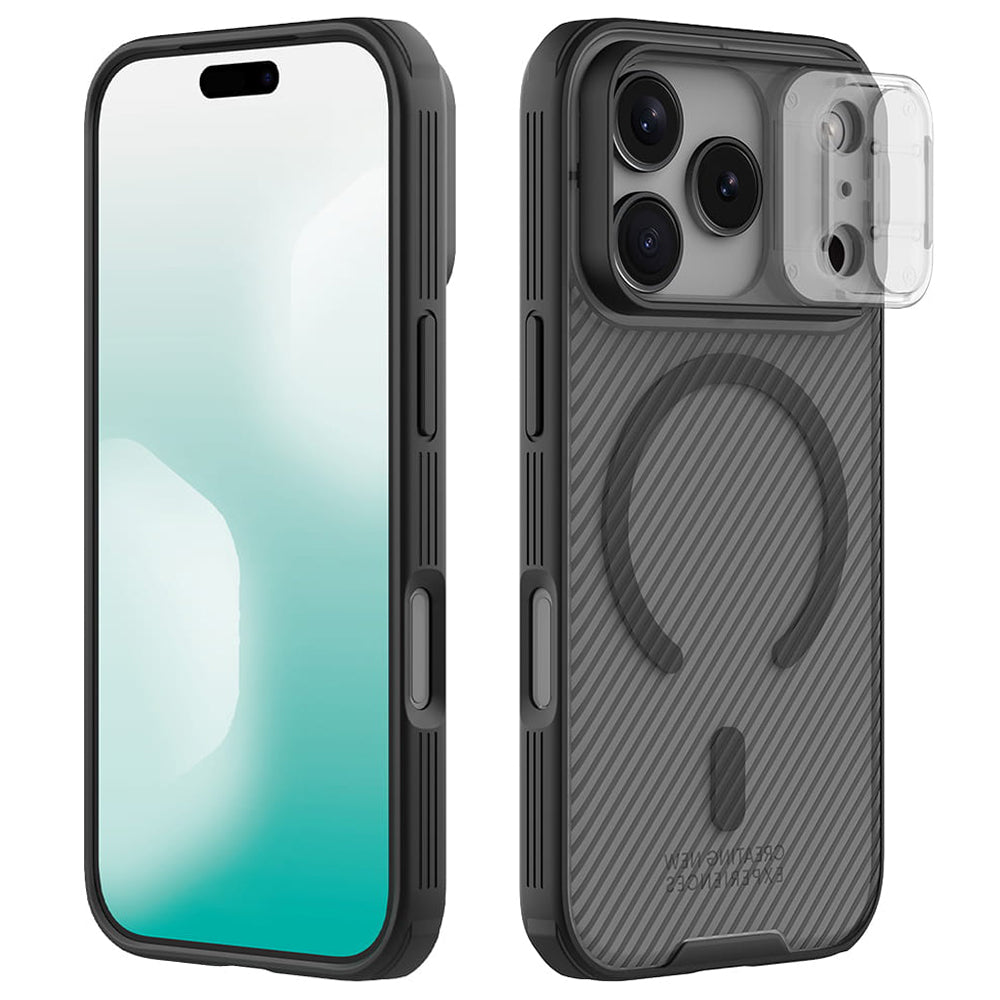 Калъф MagSafe за Apple iPhone 18 Pro Max / 17 Pro Max, Nillkin, CamShield Pro, Черен прозрачен