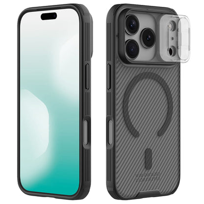 Калъф MagSafe за Apple iPhone 18 Pro Max / 17 Pro Max, Nillkin, CamShield Pro, Черен прозрачен