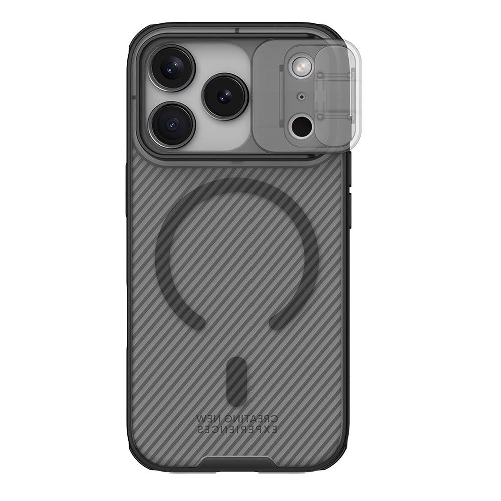 Калъф MagSafe за Apple iPhone 18 Pro Max / 17 Pro Max, Nillkin, CamShield Pro, Черен прозрачен