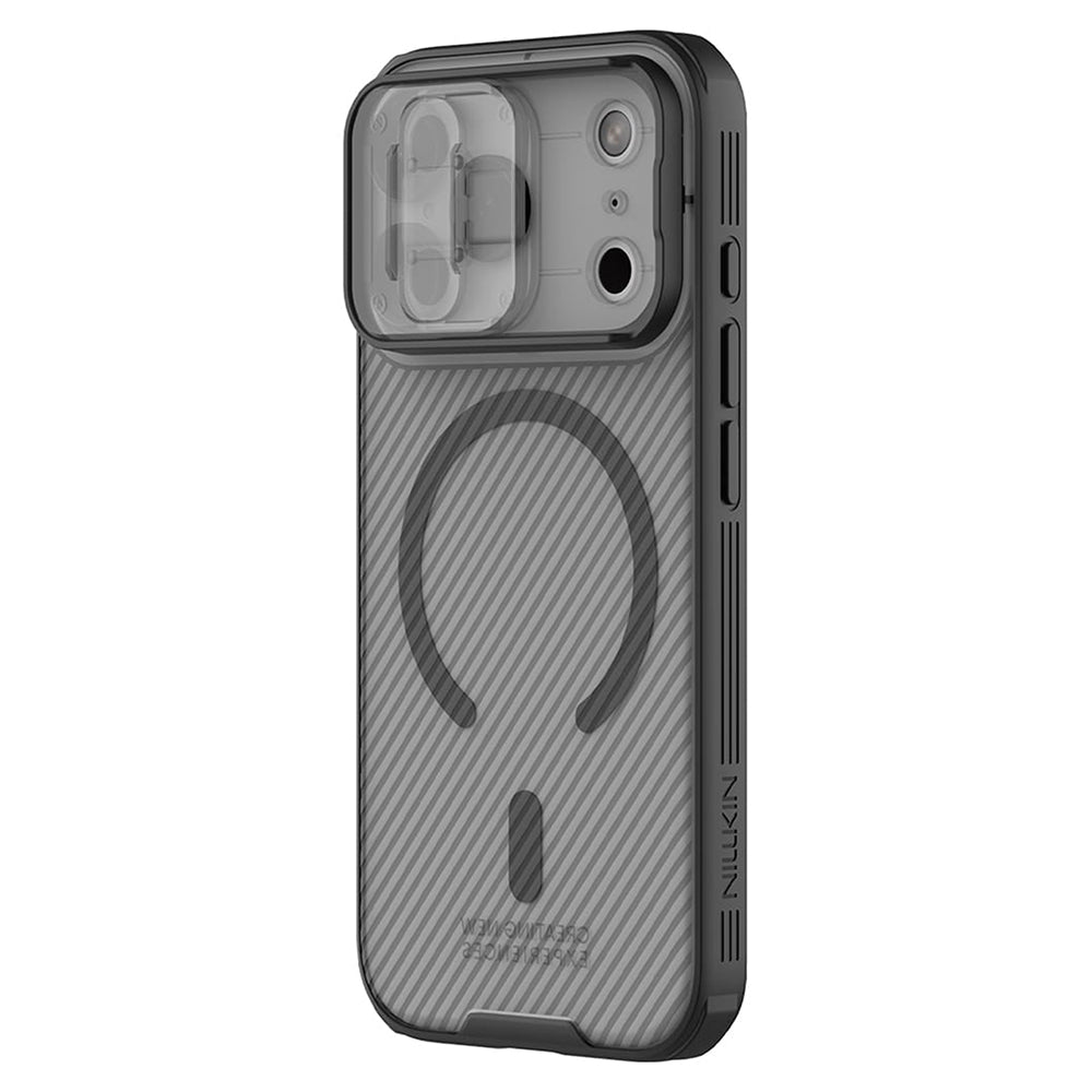 Калъф MagSafe за Apple iPhone 18 Pro Max / 17 Pro Max, Nillkin, CamShield Pro, Черен прозрачен