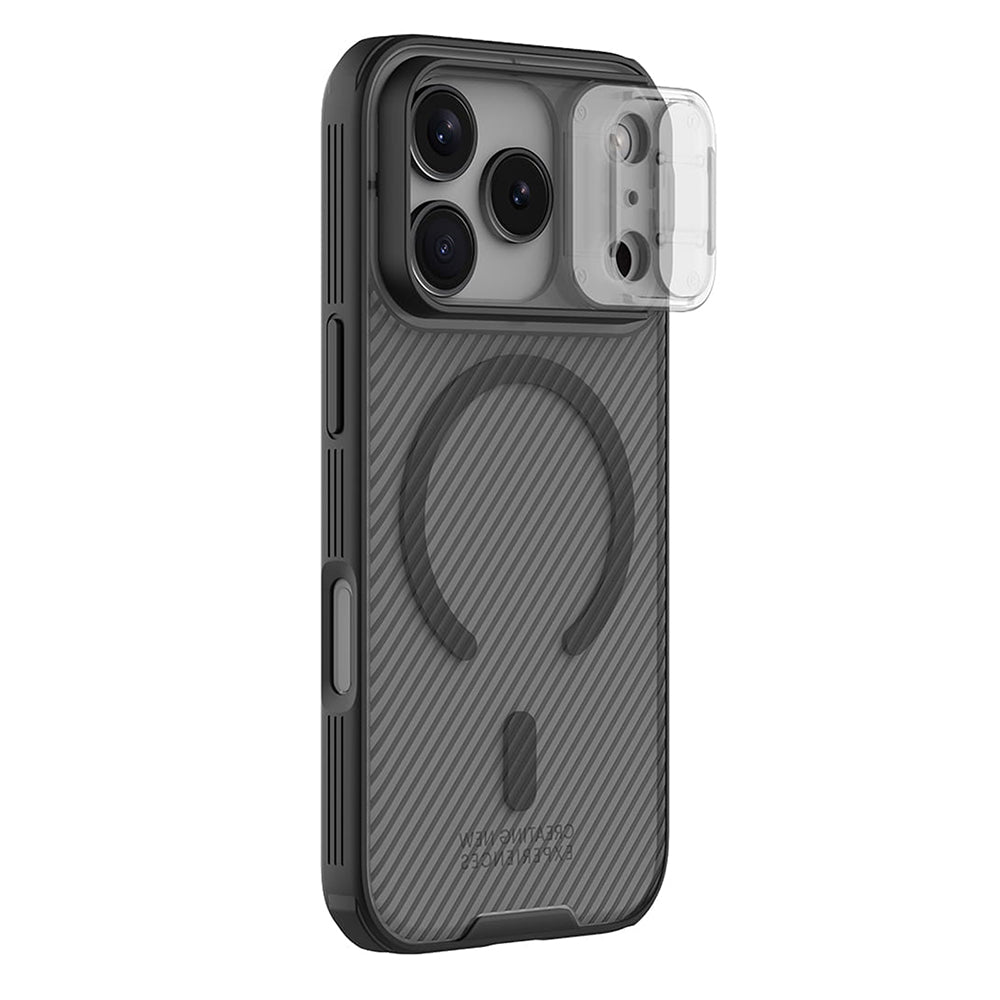 Калъф MagSafe за Apple iPhone 18 Pro Max / 17 Pro Max, Nillkin, CamShield Pro, Черен прозрачен