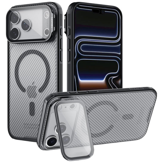 Калъф MagSafe за Apple iPhone 18 Pro Max / 17 Pro Max, Nillkin, CamShield Prop, Черен прозрачен