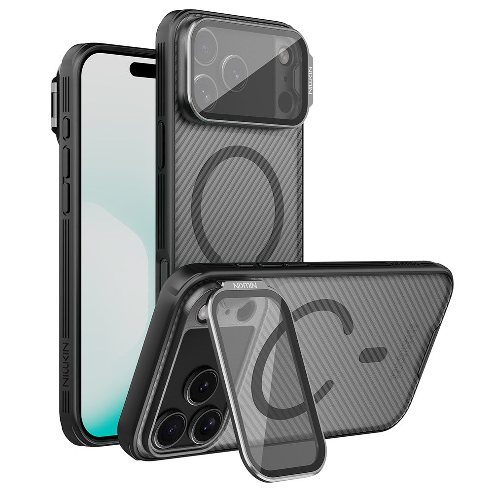 MagSafe Case for Apple iPhone 18 Pro Max / 17 Pro Max, Nillkin, CamShield Prop, Transparent Black