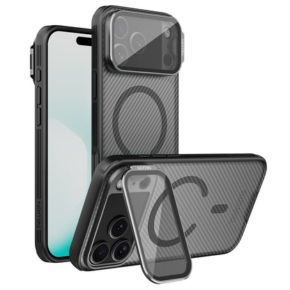 MagSafe Case for Apple iPhone 18 Pro Max / 17 Pro Max, Nillkin, CamShield Prop, Transparent Black