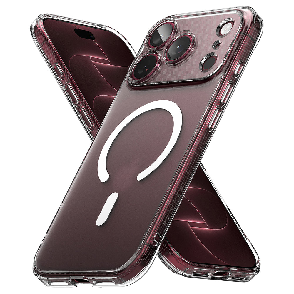 Калъф MagSafe за Apple iPhone 18 Pro Max / 17 Pro Max, Ringke, Fusion, матов прозрачен

