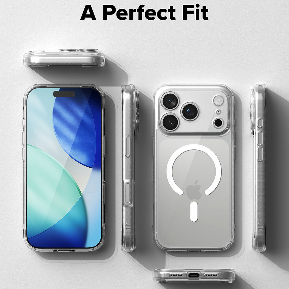 Калъф MagSafe за Apple iPhone 18 Pro Max / 17 Pro Max, Ringke, Fusion, матов прозрачен
