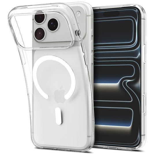 Калъф MagSafe за Apple iPhone 18 Pro Max / 17 Pro Max, Spigen, Liquid Crystal, Прозрачен бял ACS12143