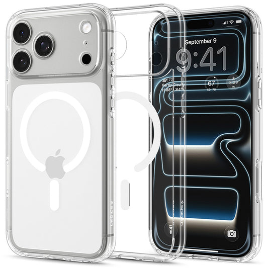 MagSafe Case for Apple iPhone 18 Pro Max / 17 Pro Max, Spigen, Ultra Hybrid, Clear White ACS12118