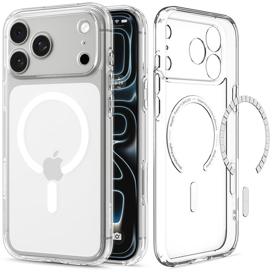 MagSafe Case for Apple iPhone 18 Pro Max / 17 Pro Max, Spigen, Ultra Hybrid, Clear White ACS12118