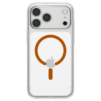 Калъф MagSafe за Apple iPhone 18 Pro Max / 17 Pro Max, Spigen, Ultra Hybrid, Прозрачен Оранжев ACS12122