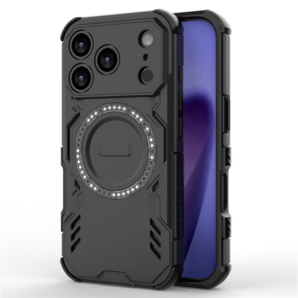 Калъф MagSafe за Apple iPhone 18 Pro Max / 17 Pro Max, Techsuit, ArmorMag, Черен