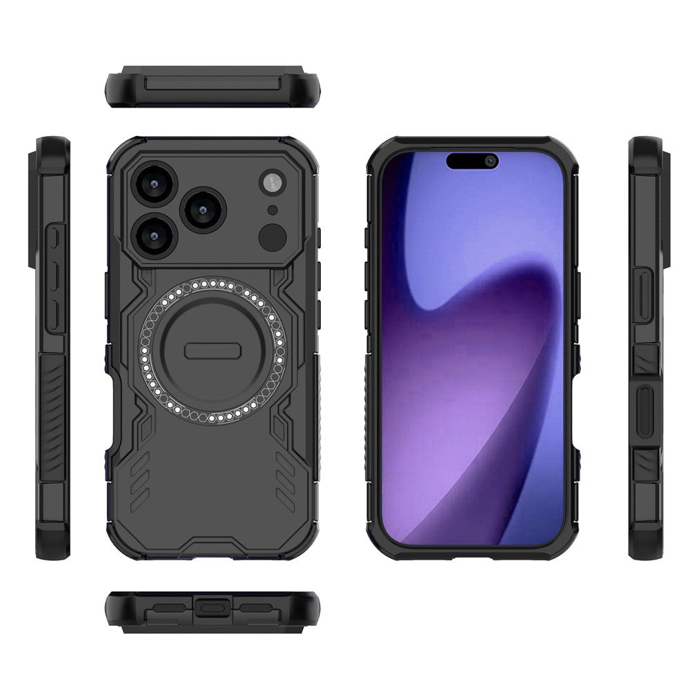 Калъф MagSafe за Apple iPhone 18 Pro Max / 17 Pro Max, Techsuit, ArmorMag, Черен