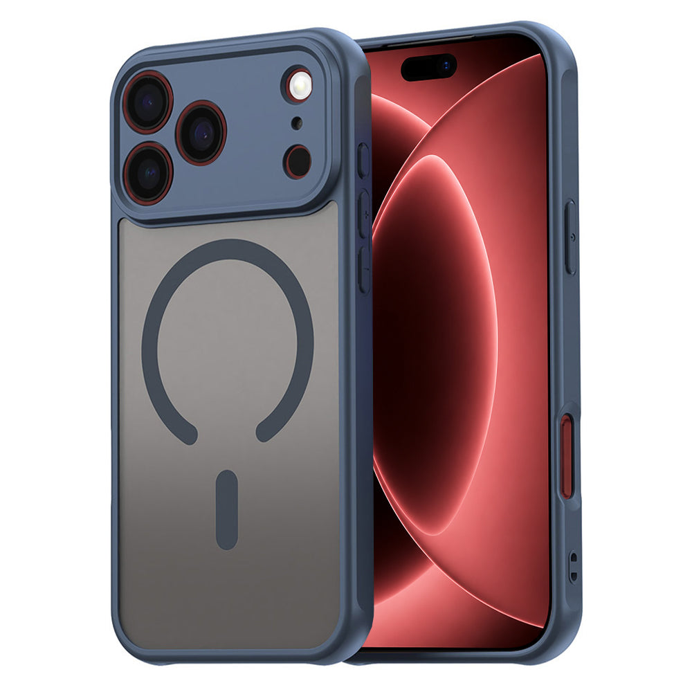 Калъф MagSafe за Apple iPhone 18 Pro Max / 17 Pro Max, Techsuit, HaloFrost II, Тъмносин
