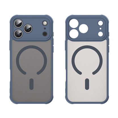 Калъф MagSafe за Apple iPhone 18 Pro Max / 17 Pro Max, Techsuit, HaloFrost II, Тъмносин