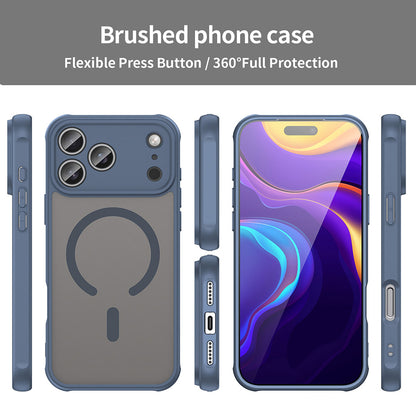 Калъф MagSafe за Apple iPhone 18 Pro Max / 17 Pro Max, Techsuit, HaloFrost II, Тъмносин