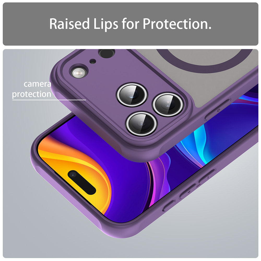 Калъф MagSafe за Apple iPhone 18 Pro Max / 17 Pro Max, Techsuit, HaloFrost II, Лилав