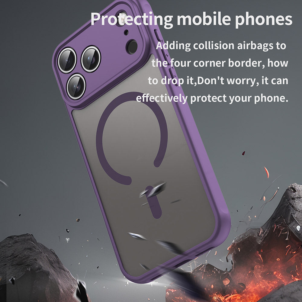 Калъф MagSafe за Apple iPhone 18 Pro Max / 17 Pro Max, Techsuit, HaloFrost II, Лилав
