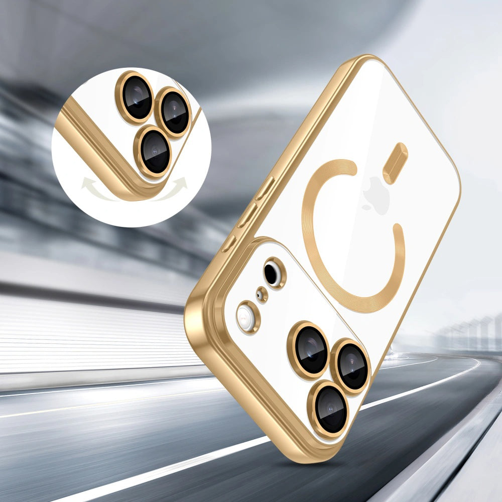 Калъф MagSafe за Apple iPhone 18 Pro Max / 17 Pro Max, Techsuit, Luxury Crystal, Тъмносин
