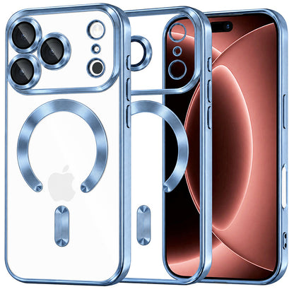 Калъф MagSafe за Apple iPhone 18 Pro Max / 17 Pro Max, Techsuit, Luxury Crystal, Bleu