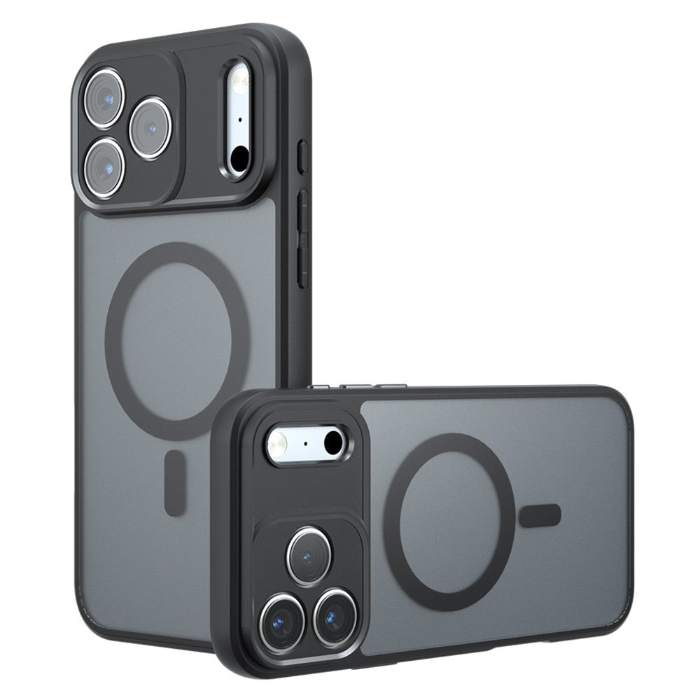 Калъф MagSafe за Apple iPhone 18 Pro Max / 17 Pro Max, Techsuit, PureFrost, Черен сатен