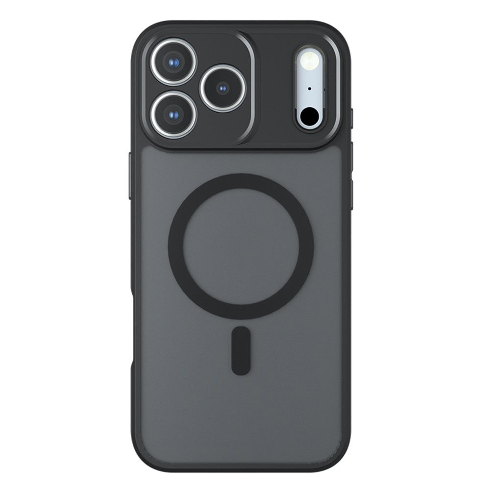Калъф MagSafe за Apple iPhone 18 Pro Max / 17 Pro Max, Techsuit, PureFrost, Черен сатен