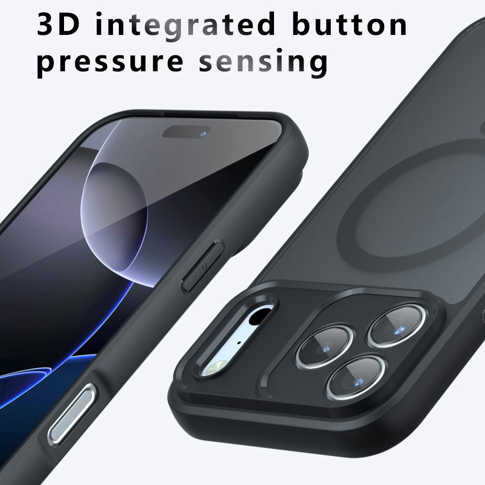 Калъф MagSafe за Apple iPhone 18 Pro Max / 17 Pro Max, Techsuit, PureFrost, Черен сатен