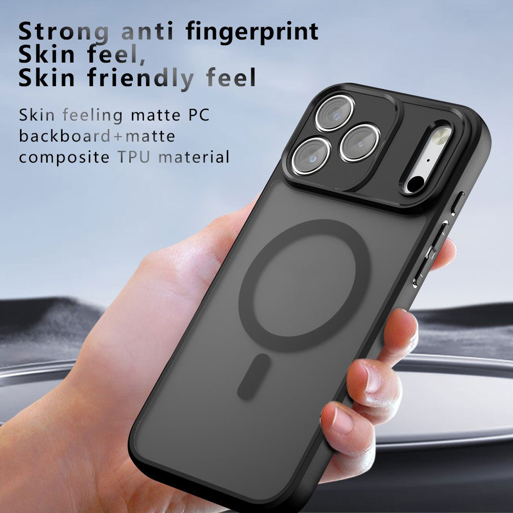 Калъф MagSafe за Apple iPhone 18 Pro Max / 17 Pro Max, Techsuit, PureFrost, Черен сатен