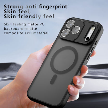 Калъф MagSafe за Apple iPhone 18 Pro Max / 17 Pro Max, Techsuit, PureFrost, Черен сатен