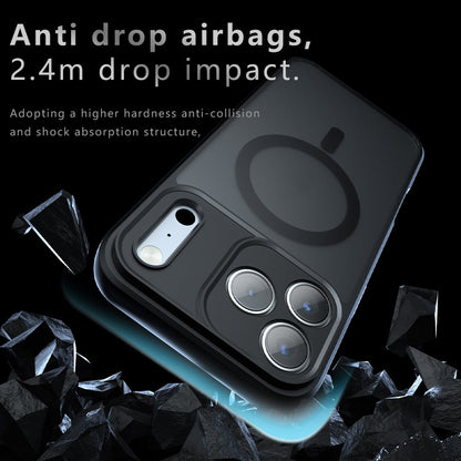 Калъф MagSafe за Apple iPhone 18 Pro Max / 17 Pro Max, Techsuit, PureFrost, Черен сатен