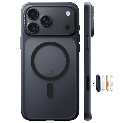 Калъф MagSafe за Apple iPhone 18 Pro Max / 17 Pro Max, Torras, Guardian, Черен