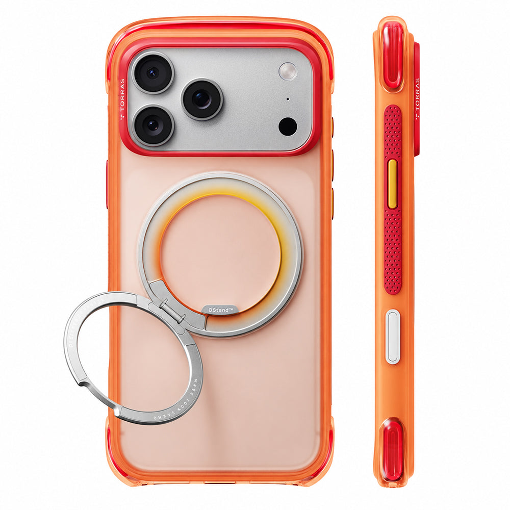 Калъф MagSafe за Apple iPhone 18 Pro Max / 17 Pro Max, Torras, O3 Air Core, Оранжев