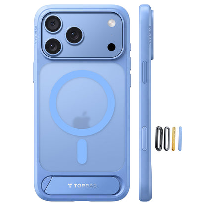 Калъф MagSafe за Apple iPhone 18 Pro Max / 17 Pro Max, Torras, Ostand L1 Guardian, Син