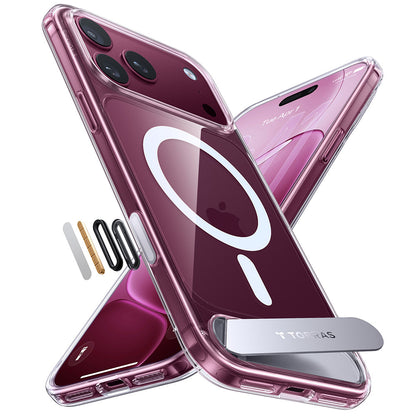 Калъф MagSafe за Apple iPhone 18 Pro Max / 17 Pro Max, Torras, Ostand L1 Guardian, Прозрачен